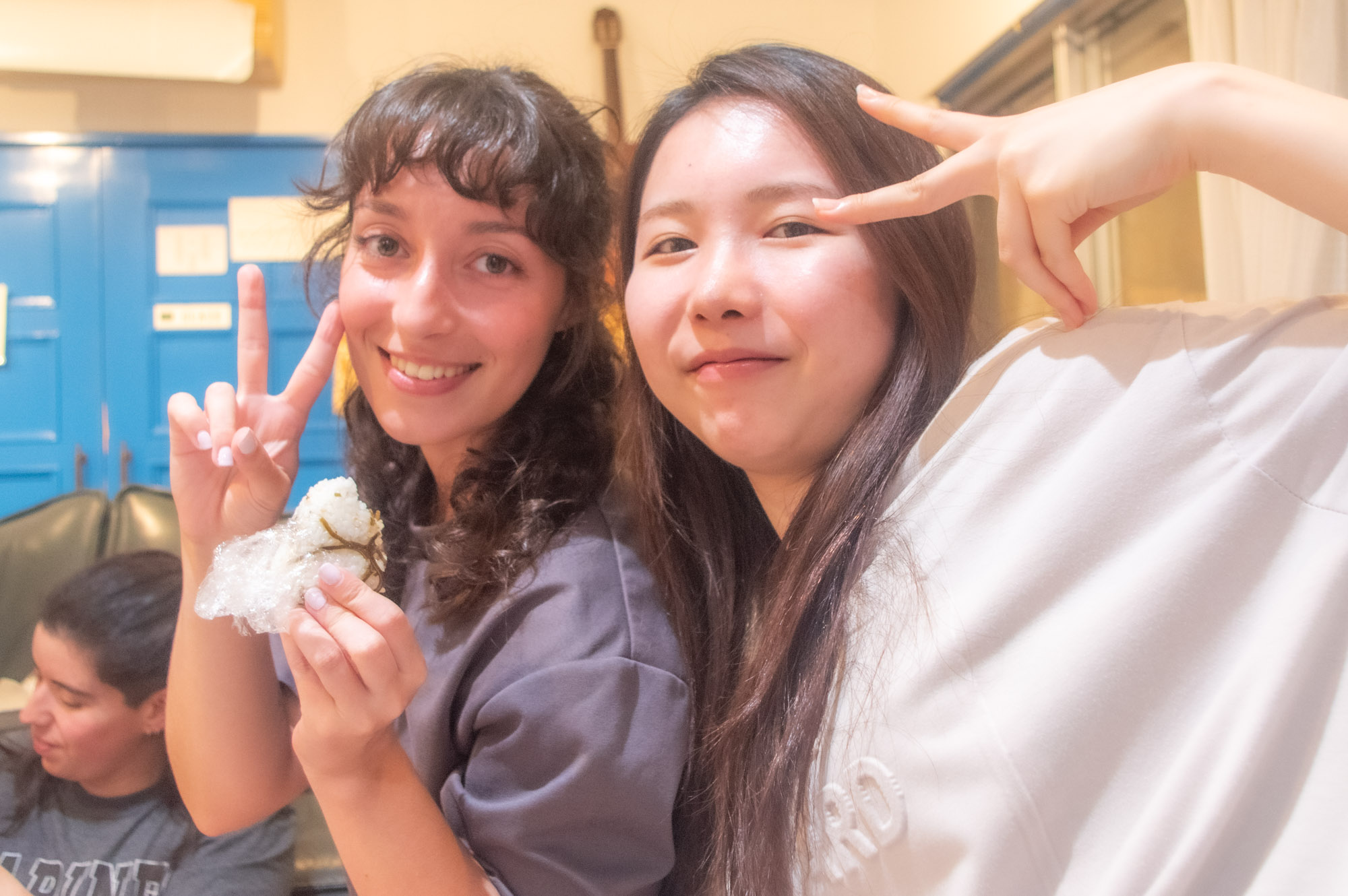 参加者と外国人の2ショット