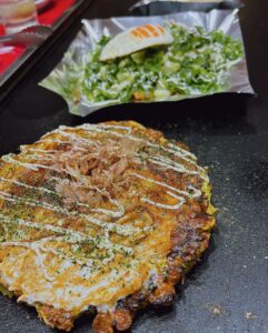 お好み焼き 焼きそば okonomiyaki yakisoba 鉄板 焼き
